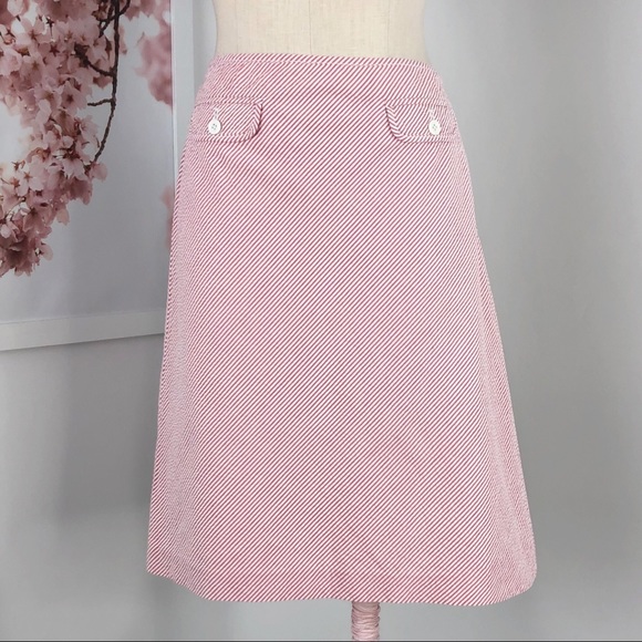 J. Crew Factory Dresses & Skirts - J Crew Seersucker A-Line Striped Skirt